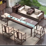 D3DS People love itNew Chinese Tea Table and Chair Combination Luohan Bed Solid Wood Zen Office Kung Fu Tea Table Simple