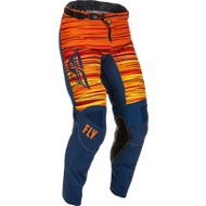 FLY RACING KINETIC WAVE PANTS NAVY/ORANGE