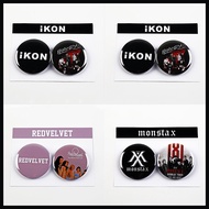 2pcs Kpop IKON Badge REDVELVET New Album Brooch Pin