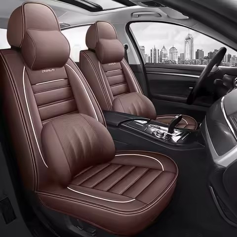 2025 Fashion Breathable PU Leather Car Seat Covers For Jeep Grand Cherokee WK2 Suzuki Swift Opel Ast