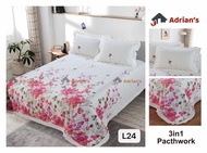 Adrian‘s Cadar Ropol Patchwork 6-dalam-1/3-dalam-1/2-dalam-1  SuperQueen /Berkualiti Tinggi  / Murah