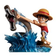 Monkey D. Luffy VS Local Sea Monster Figure - ONE PIECE WORLD COLLECTABLE FIGURE LOG STORIES - BANPRESTO