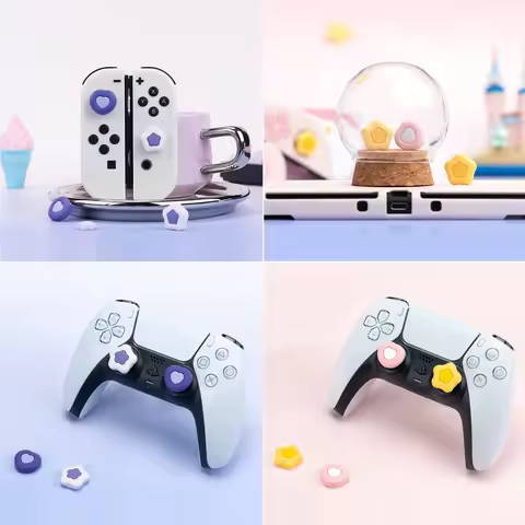 Sweety Love Silicone Thumb Stick Grip Cap Cover For Nintendo Switch Oled/Lite For Sony PS5 PS4 Pro S