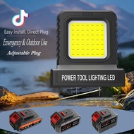 DAYI LED Work Light Universal Lithium Battery Fits All Power Tools (Lawn Mower Drill Sander) 2 Modes