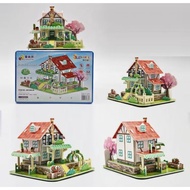 DIY 3D house-shaped puzzle toy