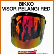 Motorcycle Helmet  ♙BIKKO VISOR PELANGI RED UV PROTECTION VISOR HELMET MS88 MHR BELL MAGNUM✯