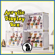 Acrylic Display Box With Magnetic Lid / Popmart Figurine Display Box /Acrylic Display Case  / Display Box with Shelf