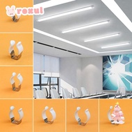 ROXUL 5Pcs Spring Terry Clip, Clamp Holders With Rubber Protection Lamp Tube Clip,  Fixing Clips Bas