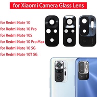 2pcs for Xiaomi Redmi Note 10 5G/ 10 Pro/ 10S/ 10 Pro Max/ 10T Back Rear Camera Glass Lens with 3M Glue Repair Spare Parts