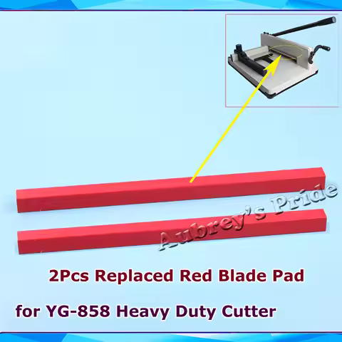 2PCS A4 A3 Size Replaced Blade Red Pad Tool for YG-858 868 Heavy Duty Stack Paper Ream Guillotine Cu