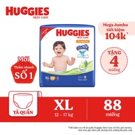 Huggies Skin Care Mega Jumbo XL84+4 diapers/diapers with Skin-soothing tea tree