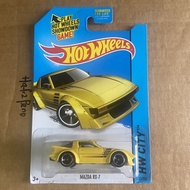 Hotwheels Mazda RX-7 Yellow Hot Wheels
