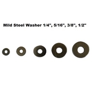 [ 100 GRAM ] Mild Steel Washers 1/4"  5/16" 3/8" 1/2" 5/8"   6mm 8mm 10mm 13mm 16mm 0.1KG