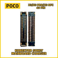 Mainboard Connector Pcb Socket Charger 40 Pin Poco X3/X3 Pro/X3 NFC New