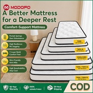 【COD】MODOFO 50% OFF 20CM Spring Mattress Breathable Cool Fabric Anti-Sweat Waterproof Anti-Mold 床垫