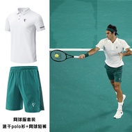 Spot Ready Stocks Federer Tennis Jersey Men polo Shirt Suit Casual Sports Top Quick-Drying Tennis Sh