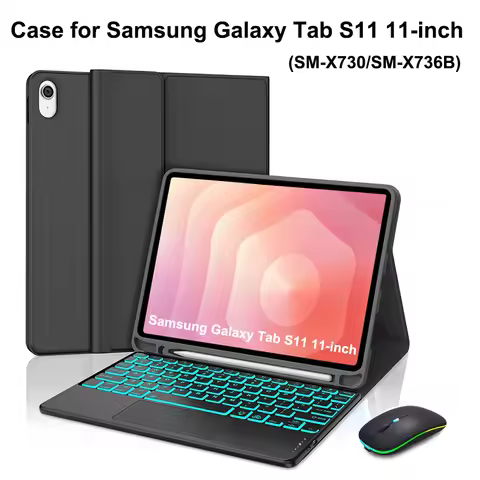 Case for Samsung Galaxy Tab S11 11-inch,Bluetooth Keyboard cover for Galaxy S11 SM-X730/X736B,for Sa