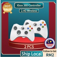【2 PCS】XBOX 360 Controller Wireless 2.4G Gamepad Game Handle XBOX Controller for PC For XBOX 360 /XBOX 360 Slim / PC