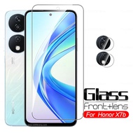 2 in 1 Tempered Glass Protective Film For Honor X7b X7a X 7B X 7A X6A X 6 HonorX6 HonorX7b 4G 5G 9H 
