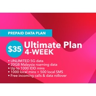 Singtel  $35 Ultimate  4 Week 5G Data plan