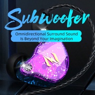 หูฟังอินอีอาร์ NUNE ZEN มีวงแหวนเคลื่อนไหว ตรวจสอบโทรศัพท์มือถือ หูฟังแบบปุ่มควบคุมสายสำหรับวิ่งพร้อ