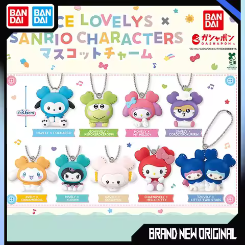 BANDAI Sanrio×TWICE LOVELY Collaboration Edition Action Figures Model Kitty Melody Character Gashapo