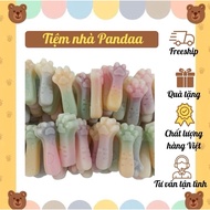 [SET OF 2 PCS] FAT CAT FOOT SHAPE WAX CANDY 8CM IN MIX FLAVORS