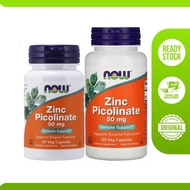 Terbaru Suplemen Vitamin Zinc Picolinate 50 Mg Now 60 120 Veggie