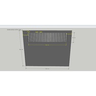 CUSTOM ACRYLIC OVERFLOW AQUARIUM PARTITION 25 X 20 CM - LASSER CUTTING