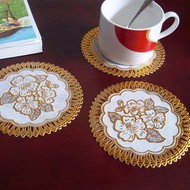 [F]Dining mat, PVC hot stamping cup mat, bowl mat, heat insulation mat, anti slip mat