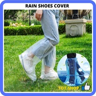 [1 PAIR] Rain Shoes Cover Waterproof Shoe Protector Waterproof Silicone Rubber Shoe Protector Cover 
