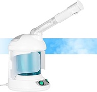 Facial Steamer DenniesCare Hot Mist Face Steamer Nano Ionic Table Top Mini Steamer Spa 360° Rotatable Sprayer Personal Care Use at Home or Salon Blue White