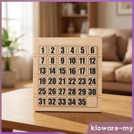 [KlowareMY] Slide Number Puzzle Puzzle Concentration Training Number Slide Puzzle Toy Educational To