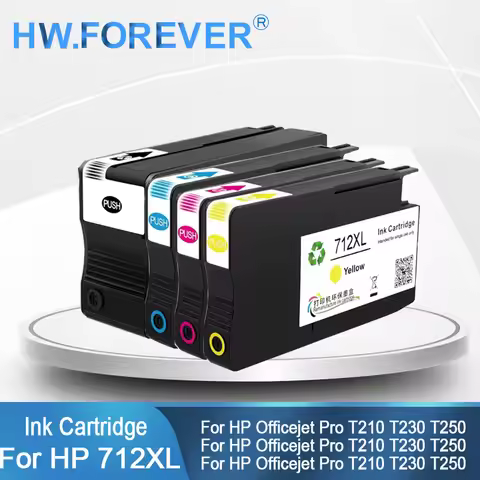 712XL 712 Compatible Ink Cartridge Remanufactured For HP DesignJet Pro T210 T230 T250 T630 T650 Prin
