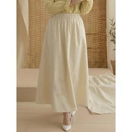 Daisy by Voir Malaysia Skirt Women Casual Cotton Poplin - Cream
