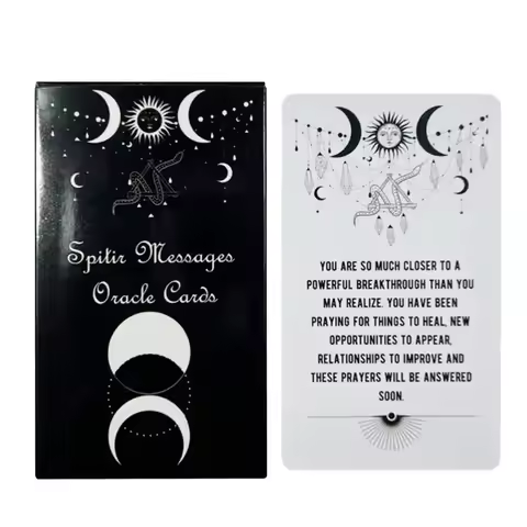 Spirit Message Oracle Cards A 54 Tarot Cards English Version For Fortune-telling Party Board Game Ca