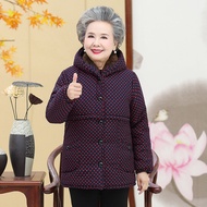 Áo Bông Mùa Thu Đông Cho Bà Nội Người Trung Niên Và Già Áo Khoác Áo Giữ Ấm Dày Dặn Lót Lông Cho Mẹ 7