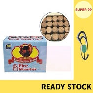 (40 PCS) Fire Starter / BBQ Charcoal Fire Starter / Camping Fire Starter / Penyala Api Arang BBQ