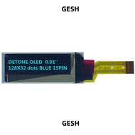 GESH OLED Screen Display, 0.91 12832 OLED Screen Board, 12Pin 128x32 PMOLED OLED LCD Display Module
