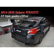 Subaru WRX VA 2015 - 2021 / VB 2022 - STI rear boot trunk roof glass spoiler lip bodykit body kit