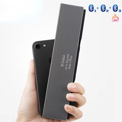 BOW Foldable Keyboard Wireless Bluetooth Folding Keyboard With Stand Rechargeable Mini Keyboard For