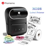 Phomemo M108 Portable Label Sticker Printer,Bluetooth Inkless Thermal Printer