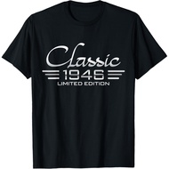 Men's cotton T-shirt Vintage 1946 Classic 79 Years Old Men Women 79th Birthday T-Shirt