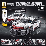 POSCHER 911 RACING CAR ASSEMBLY MODEL - SUPER PRODUCT FOR PASSION TO COMES WITH CONTROLLED LED LIGHT