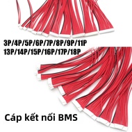 BMS Cân Bằng Cáp 2.0MM 2.54MM Cho Pin Lithium Ban Bảo Vệ Dây Kết Nối PIN 4S-17S Tương Thích Với 4P-1