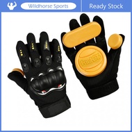 wildhorse Skateboard Gloves with Removable Sliders, Standard Longboard