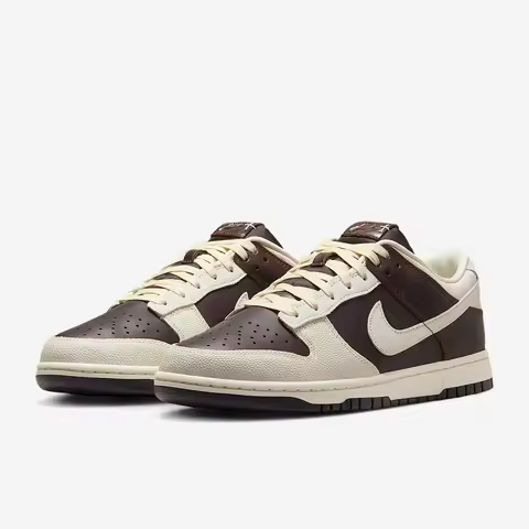 Nike Authentic Dunk Low Men's Durable Classic Leather Breathable Sneakers IH7333-200