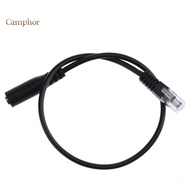Camphor 30cm 35mm Smartphone Headset to RJ9 Plug Converter Adapter Cable for Telephone