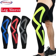 TopRunn 1Pc Compression Leg SleevesLong Leg sleeve Knee Support for FootballBasketballRunningCyclingWeightlifting amp;Fitness
