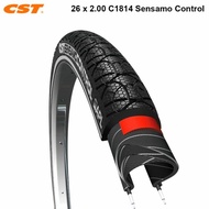BAN LUAR CST 26 X 200 SENSAMO CONTROL CST WIRED NYLON MTB CITY BIKE - bicycle storeku